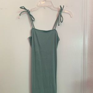 Mid- length dress, color: light blue, size: m